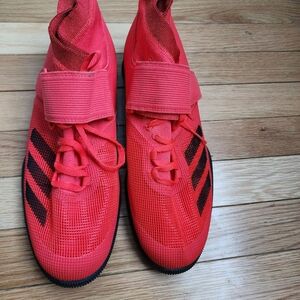 adidas Red and Black Athletic Shoes.size 10.5